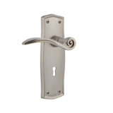 Prairie Plate Privacy (Bed & Bath) with Decorative Keyhole and Swan Lever