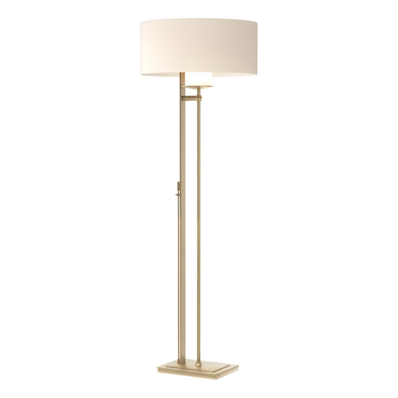 Rook 60" Floor Lamp, Flax, Soft Gold