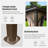 18 Ft. W x 12 Ft. W Galvanized Steel Patio Gazebo with Overhang Slope-design Double Roof