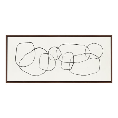 «Dancing Circles» par Teju Reval, reproduction d'art sur toile encadrée