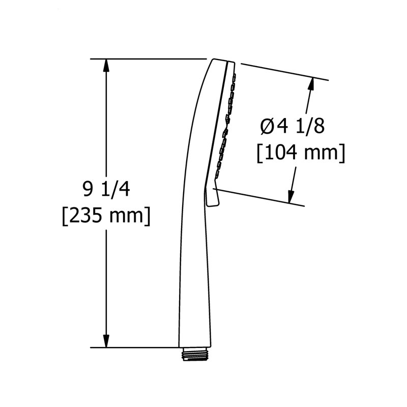 Riobel 4" 3-Function Handshower, Brushed Nickel