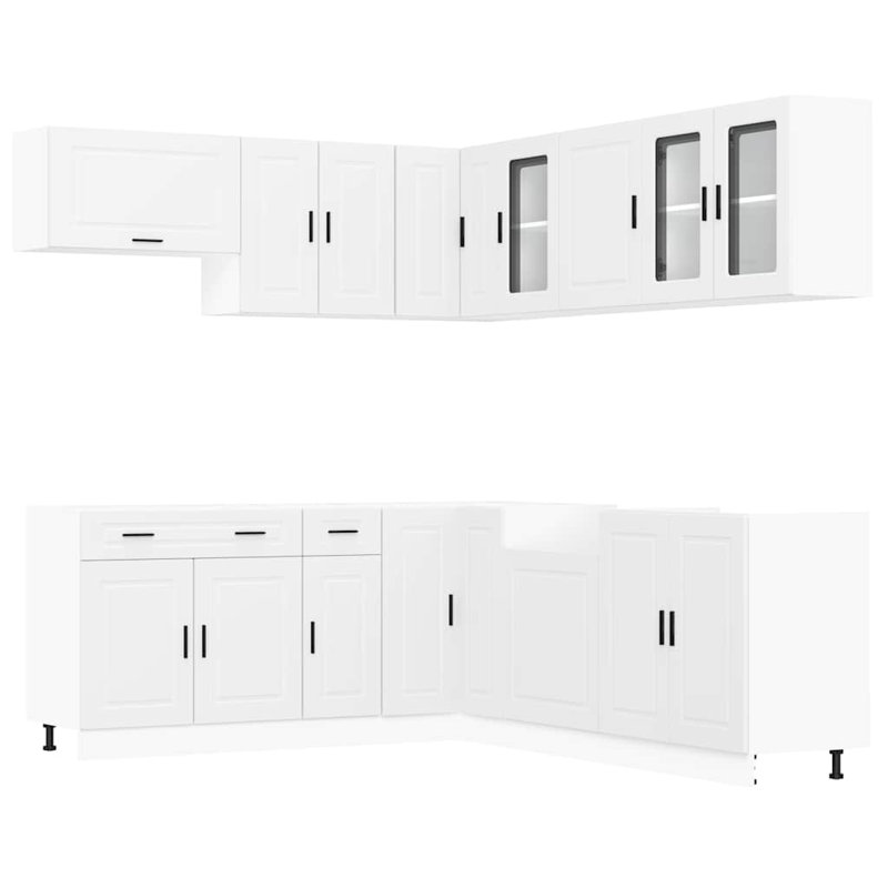 Maribeth 11 Piece Kitchen Cabinet Set, White