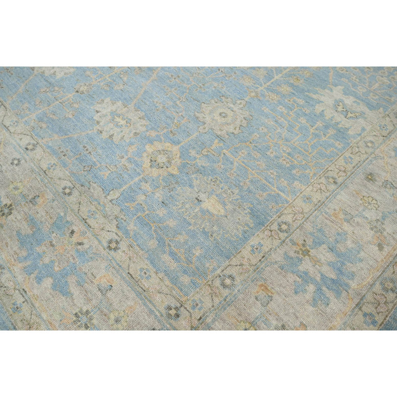 One-of-a-Kind 9' X 11'8'' New Age Wool Area Rug in Blue/Beige/Toupe/Tan