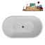 Baignoire autoportante 54 po avec drain interne Streamline-112235292