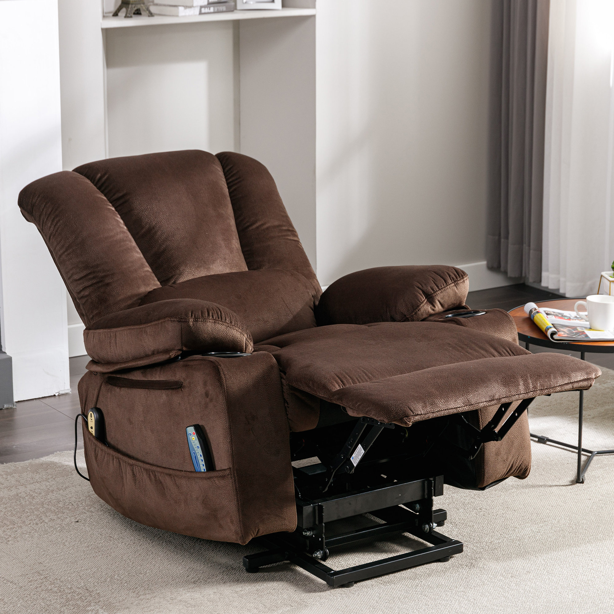 Falisha Upholstered Heated Massage Chair