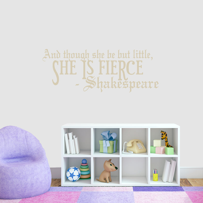 Adhésif décoratif «She is Fierce», Beige clair