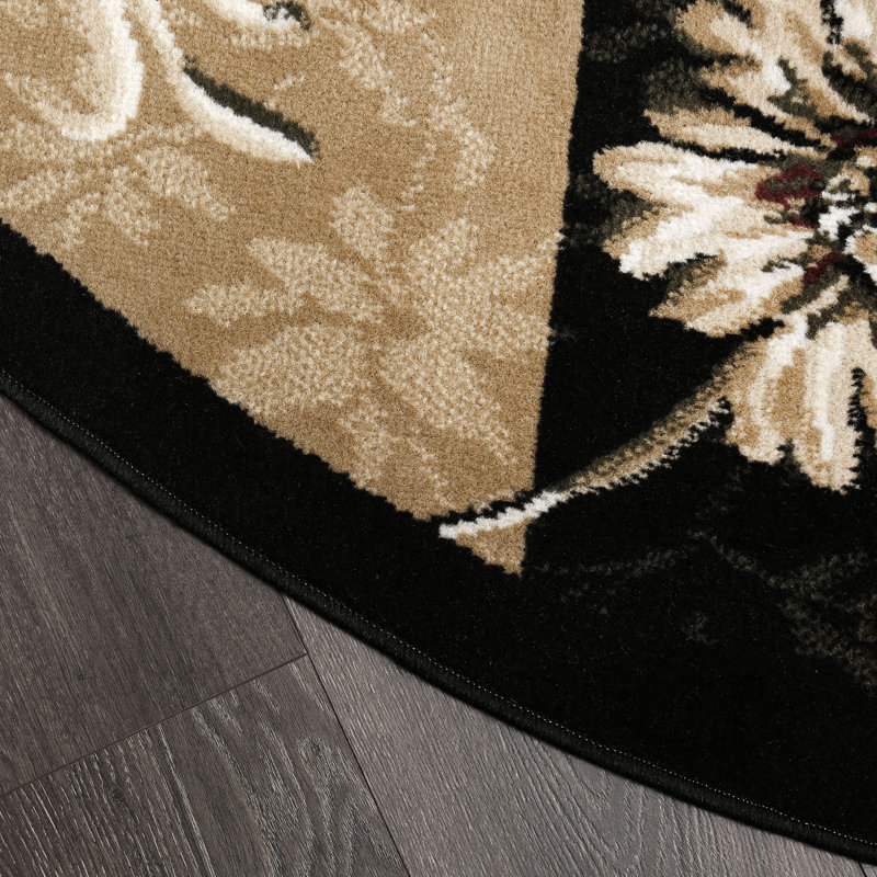 Gossard Floral Indoor Rug, Round 7'10"