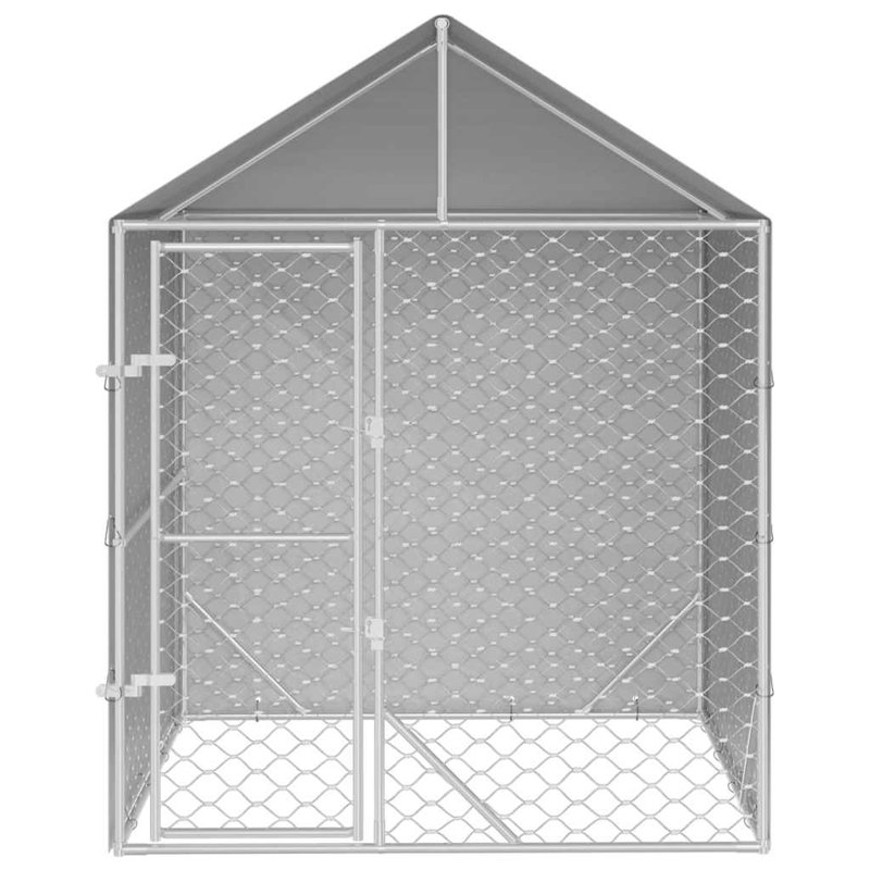 Phebe 250cm H Metal Yard Kennel, 2.5m H x 2m W x 2m D