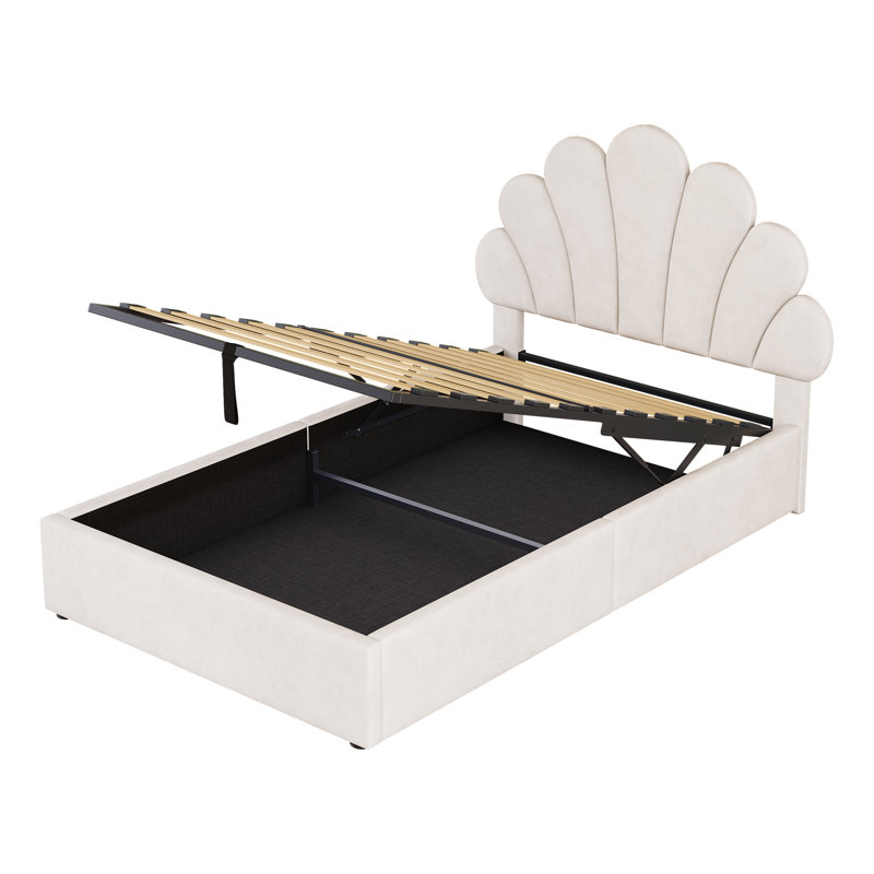 Metal Ottoman Storage Bed, Single (3')