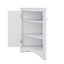 Armoire d'angle triangulaire avec tablettes réglables et portes élégantes-232235685