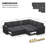L-Shaped Modular Sleeper Sectional-101957146