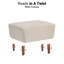 Repose-pieds rembourré moderne Kaya de 24 po-95622469