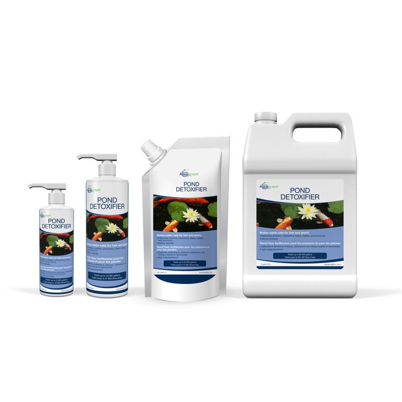 Traitement de l'eau de désintoxication d'étang