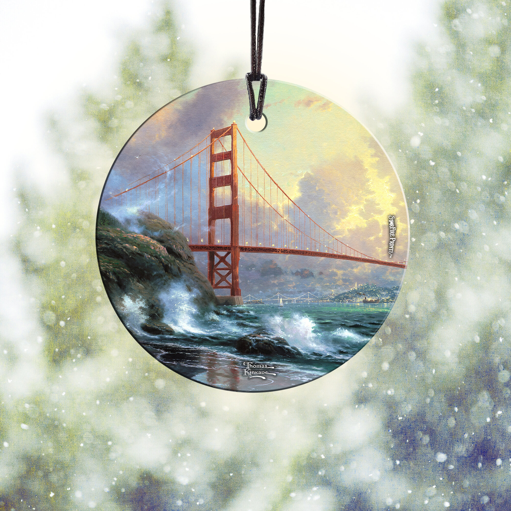 Trend Setters Glass Christmas Circle Ornament | Wayfair