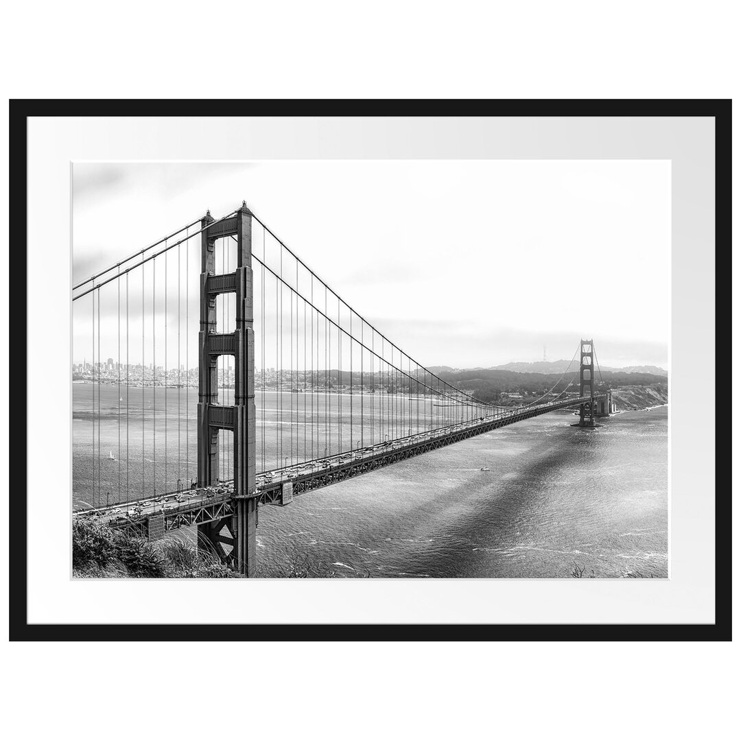 Gerahmtes Poster Golden Gate Bridge