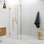 Illume 36 in. x 39.5 in. x 78 in. 90-degree Fully Frameless Wall Hinged Glass Shower Enclosure