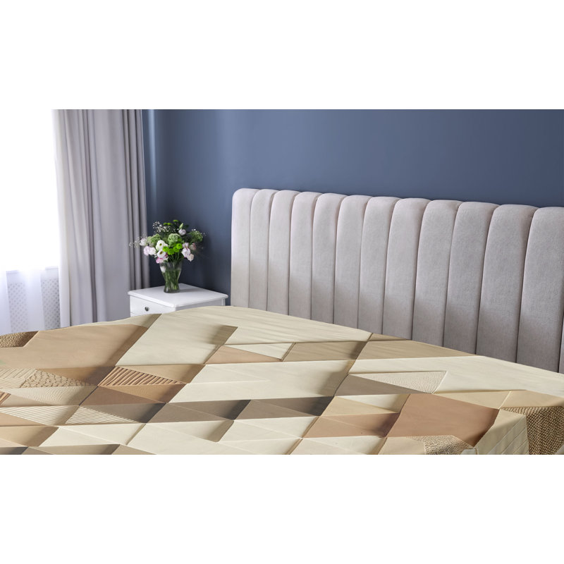 Drap-housse Ambesonne Monstera_ Style scandinave boho_ Cacao vert réséda pâle, Drap-housse de taille simple