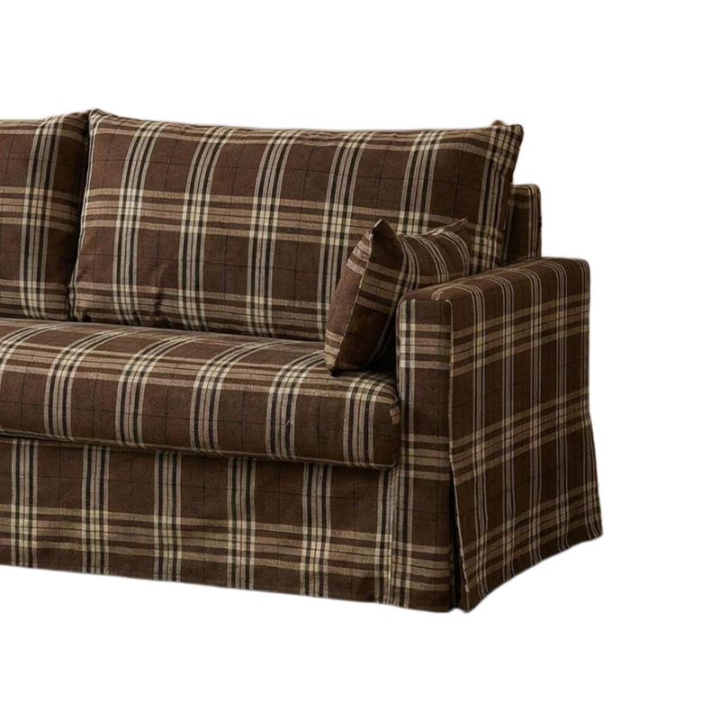 Retro Checkered Sofa