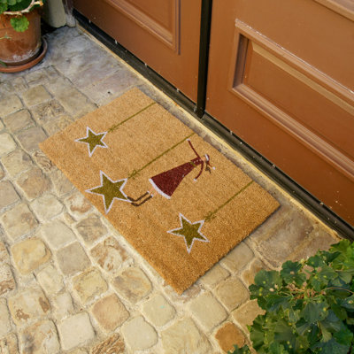 Tapis d'extérieur antidérapant Sakamoto Stars Holiday 30 po x 18 po