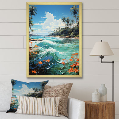 «Batravil Palm Trees Palms III», reproduction sur toile