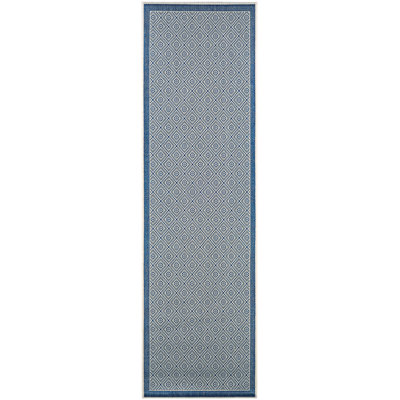 Tapis intérieur / extérieur bleu azur / sable Vacaville