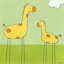 «Parmley Leg Giraffe I», reproduction sur toile tendue-255225228