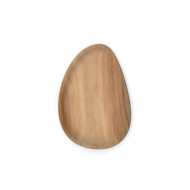 Grande assiette en bois sculpté