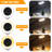 8X Magnifying Glass Desk Lamp Hands Free Magnifier with LED Light and Clamp for Reading, Craft, Repair, Close Work