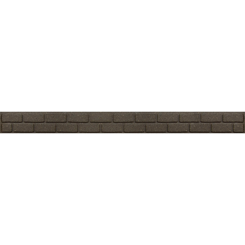 Buckelew 9cm H x 122cm W Brown Vinyl Lawn Edging