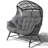 54" W Indoor And Outdoor 2 - Person PE Wicker Egg Chair With Cushions, Oversized Patio Chair For Garden Balcony Porch Backyard-2084834192