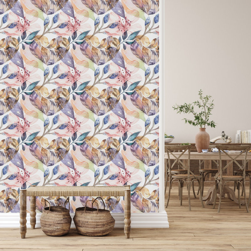 Watercolor Leaves Wallpaper