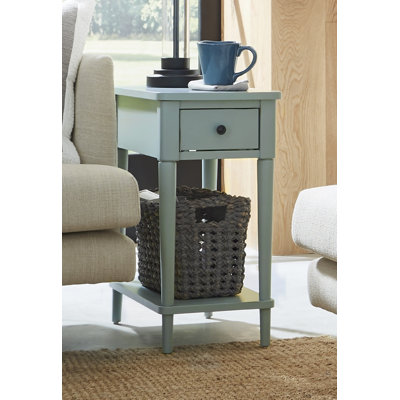 End Table and Built-In Outlets