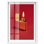 Décoration murale Ruby Flame I Shadowbox Print Glam par Notoriart, cadre blanc, 21 x 31