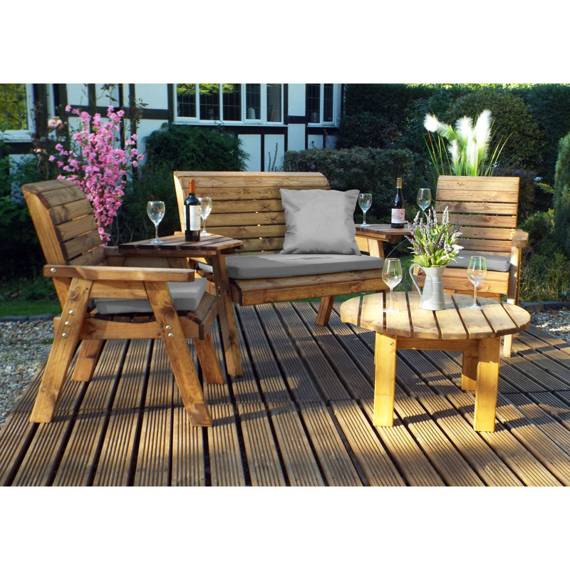 Gagne 4 Seater Sofa Set, Grey