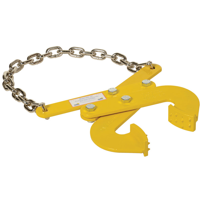 Double Scissor Pallet Puller in Jaw, 13.75" H x 16.75" W x 2" D