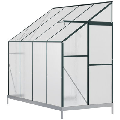 50" W x 8' D Lean-To Greenhouse