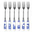 Spode Blue Italian Pastry Forks 6"