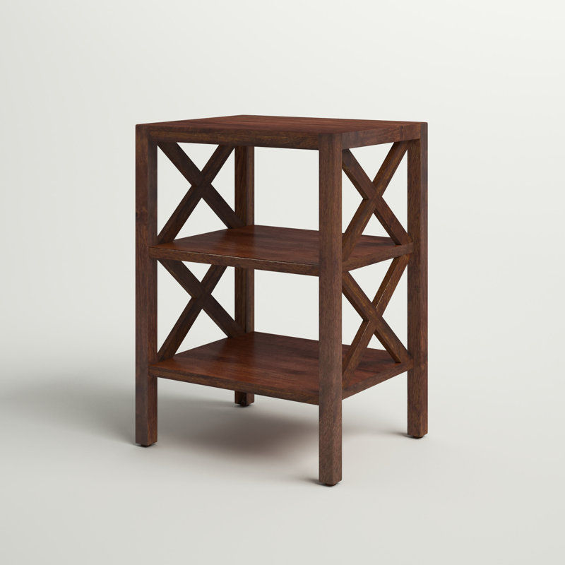 Yosaira Solid Wood End Table, Chestnut