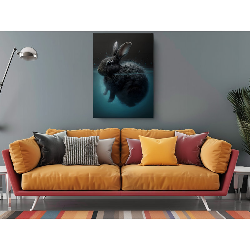 Hutzler Baby Bunny sur toile, H 24 po x l 16 po x P 1 po