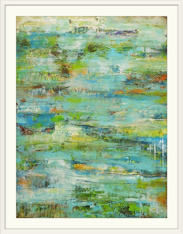 « spring safari », impression, Cadre blanc, l 44 po x P 35 po x H 1 po