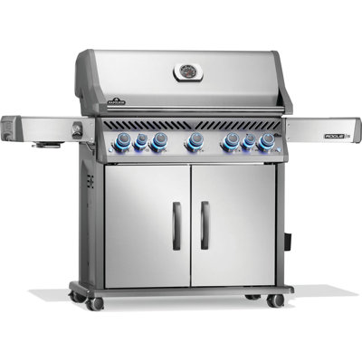 Barbecue à 5 brûleurs Rogue PRO-S 625 en acier inoxydable avec brûleur latéral et arrière infrarouge