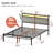 Antioch King Platform Bed with Storage Headboard, LED Light & Charging Station, USB & Type-C Ports, No Box Spring Needed-109575520-93373532