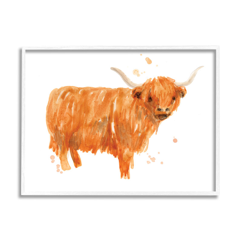 Bouvier des Highlands, Giclée encadrée blanc bord de mer, H 16 po x l 20 po