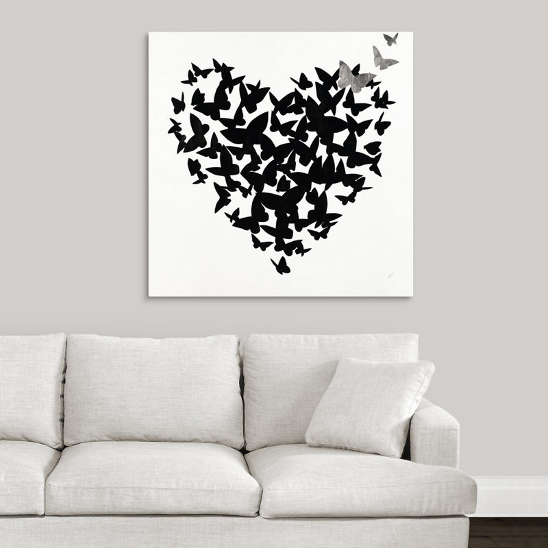 «Hearts in Flight III», impression sur toile, Toile tendue, H 36 po x l 36 po x p 1,25 po