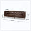 Canapé 3 places pratique avec des coussins confortables et une structure robuste-568412069