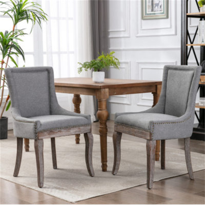 A&A Furniture,Ultra Side Dining Chair，Thickened fabric chairs
