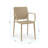 Plastic Outdoor Stacking Dining Armchair-279746934