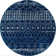 Tapis bleu marine à motif géométrique Cobos