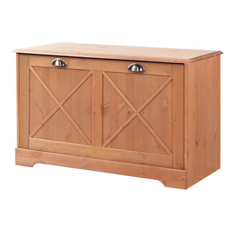 Perla Solid Wood Storage Bench