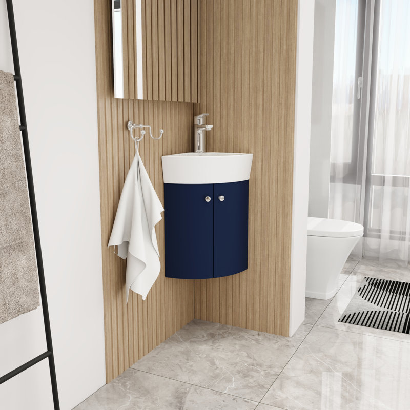 Meuble-lavabo simple avec plateau de meuble-lavabo 12,8 po Shirleysburg